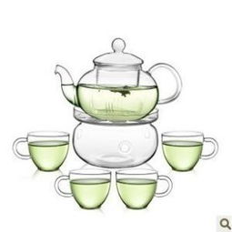 玻璃茶具套装 精美花茶茶具的高清视觉盛宴